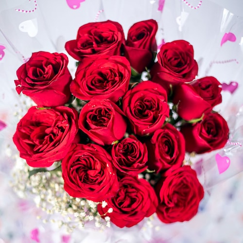 My Love Red Roses Bunch