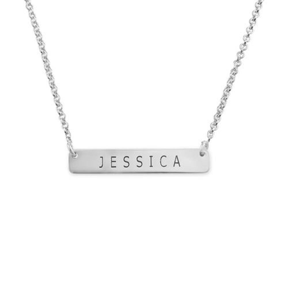 Buy Silver Plated Bar Charm Men Necklace@ Best Price