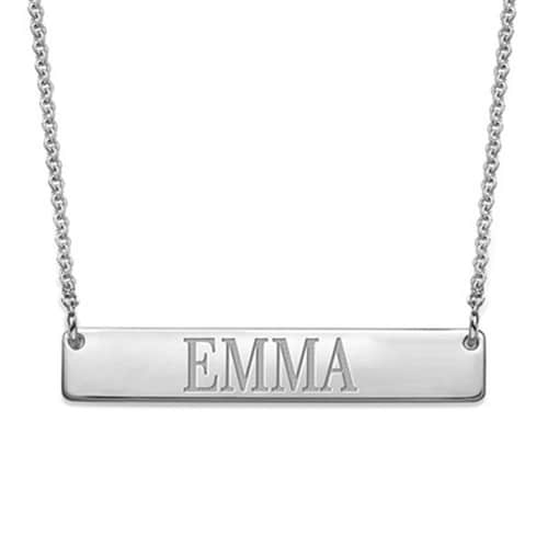 Buy Customized Name Silver Plated Pendant
