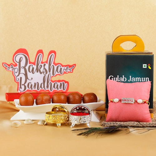 Buy Rakhi with Gulab Jamun