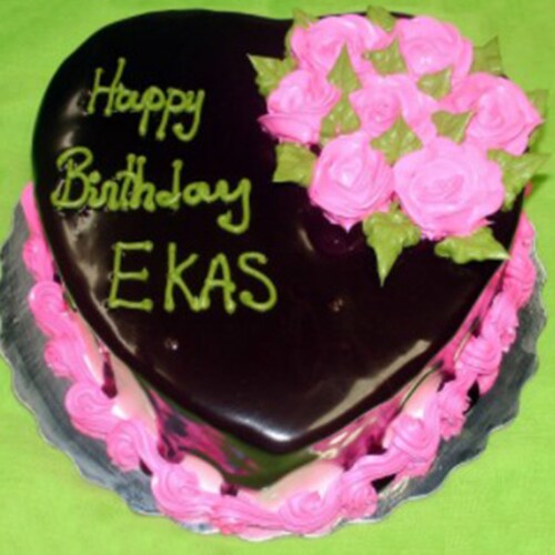 Buy Eggless Heart Shape 1 Kg Chocolate Cake