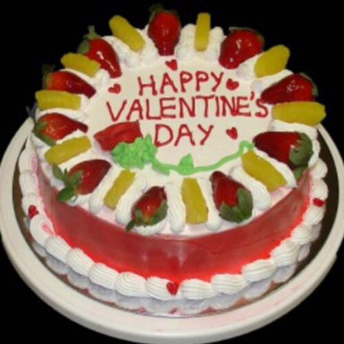 Buy Eggless Valentine Fruit cake