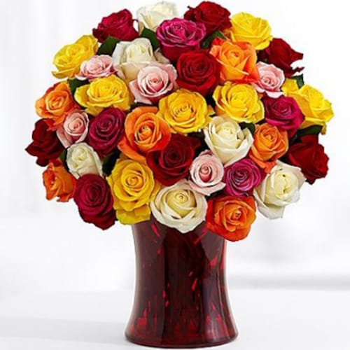Buy 36 Mix roses Bouquet