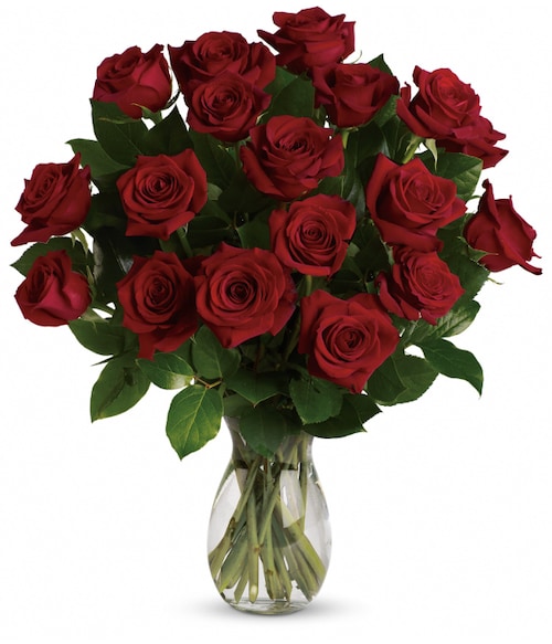 Buy 18 Red Roses Bouquet
