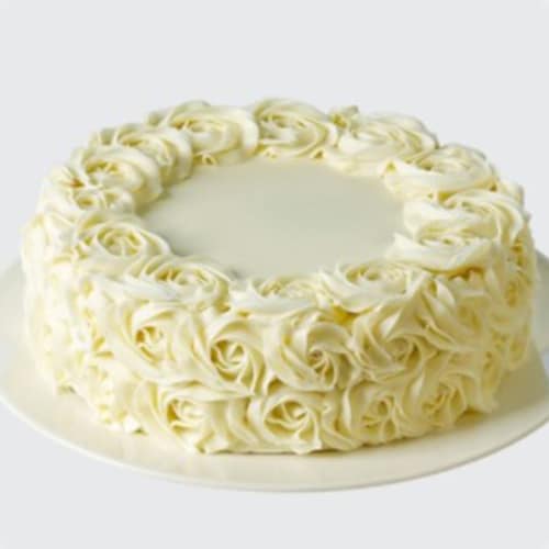 Buy White Rose Cake
