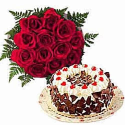 Buy Combo of Rose and Cake