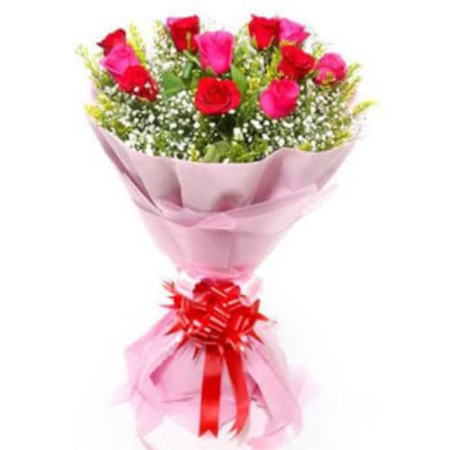 Buy Red And Pink Roses