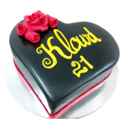 Buy Heart Shaped Chocolate Cake