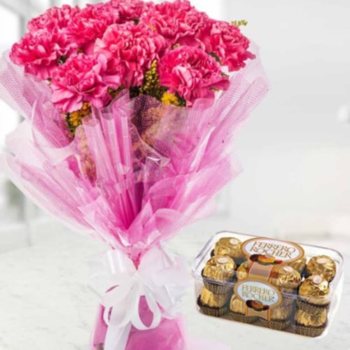 Buy Carnations and Chocolates