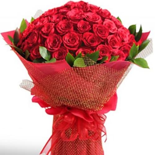 Buy Wrapped Red Roses