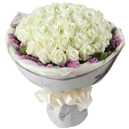 Buy Bouquet of White Roses