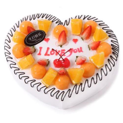 Buy Heart Shape Fruit Cake