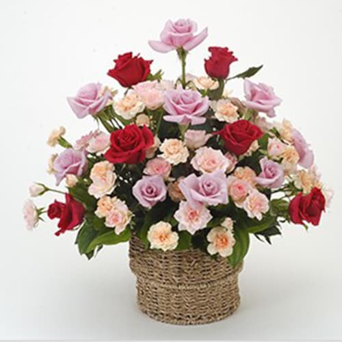 Buy Mix Flowers Basket