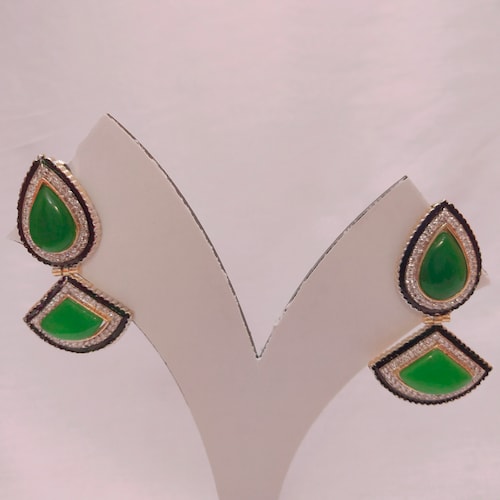 Buy Flashy Green Earrings