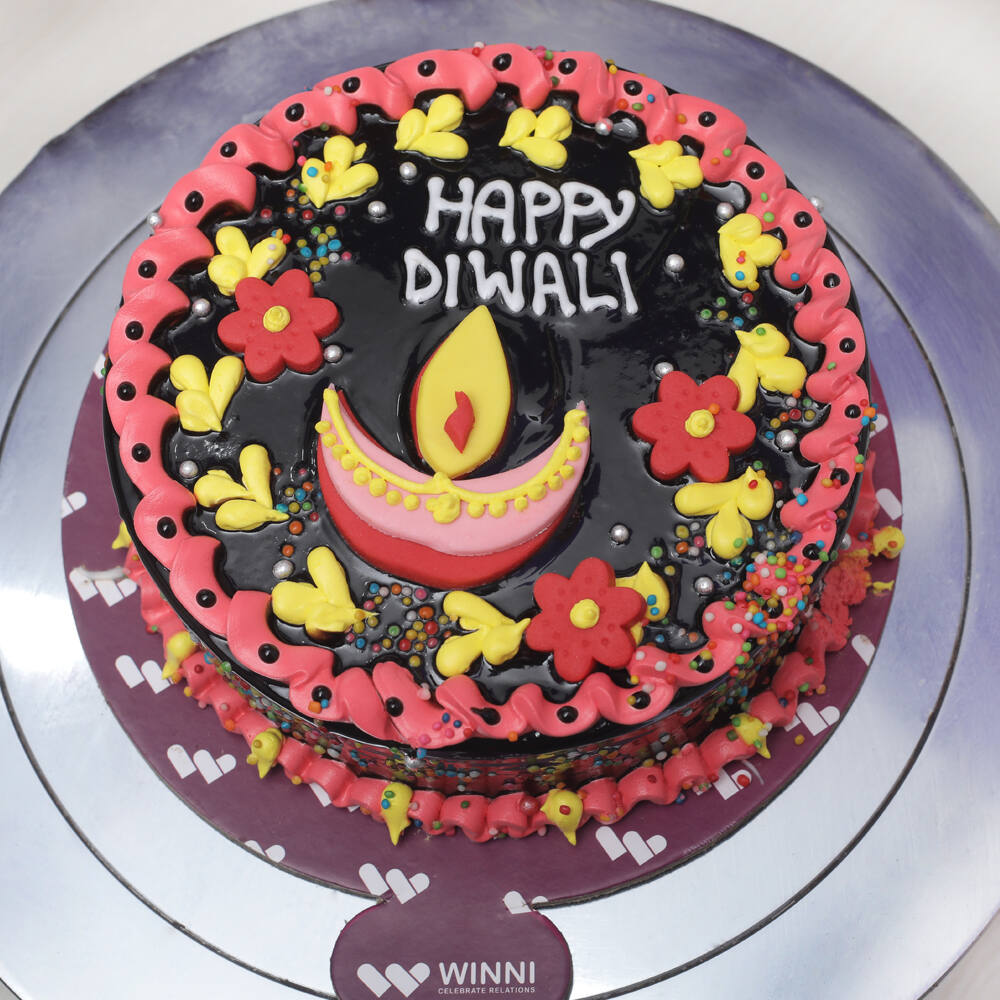 Buy Happy Deepavali Cake 2kg - Diwali Gifts PrimoGiftsIndia