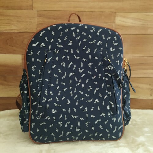 Buy White dot printed Backpack