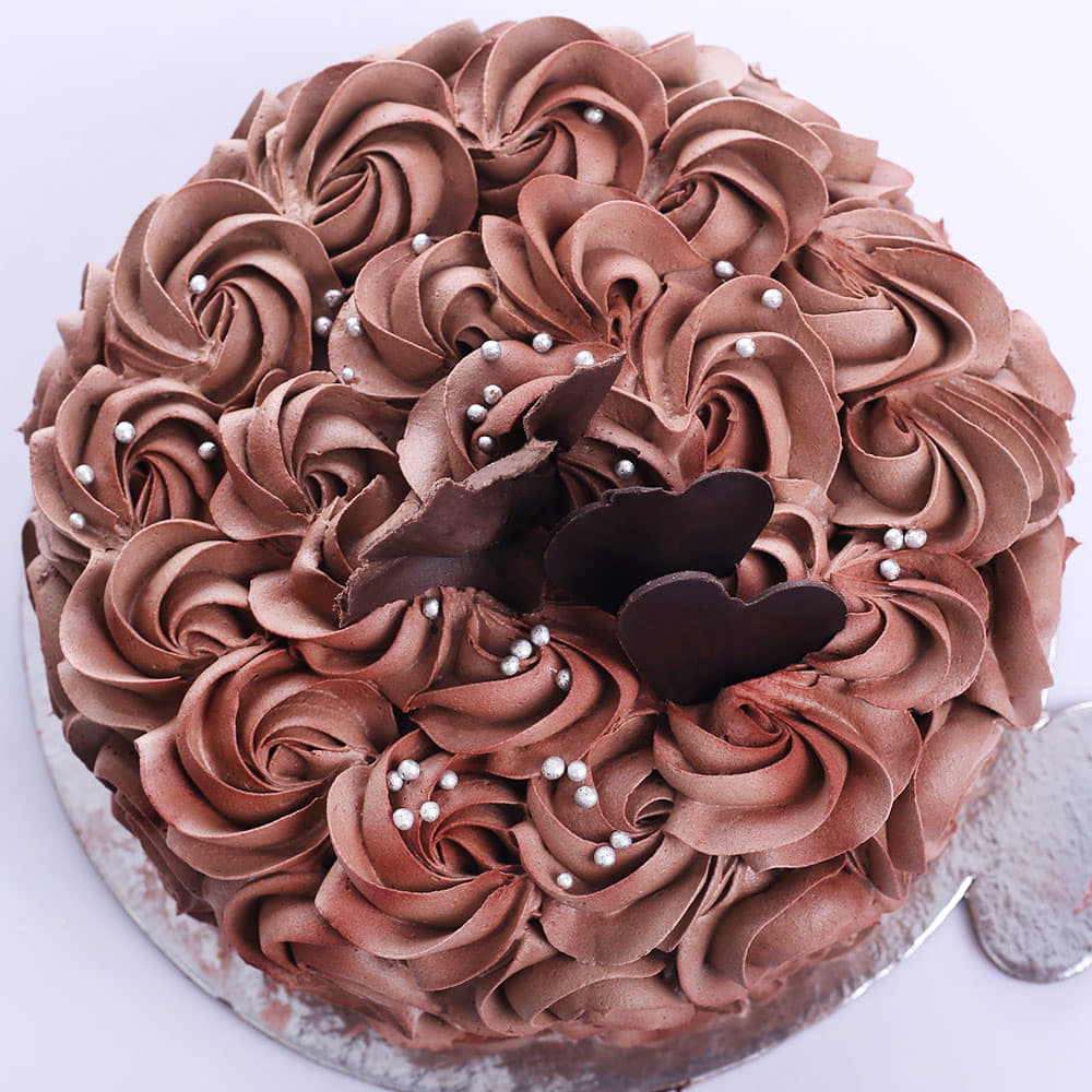Chocolate Roses Ombre Cake Home Delivery | Indiagift