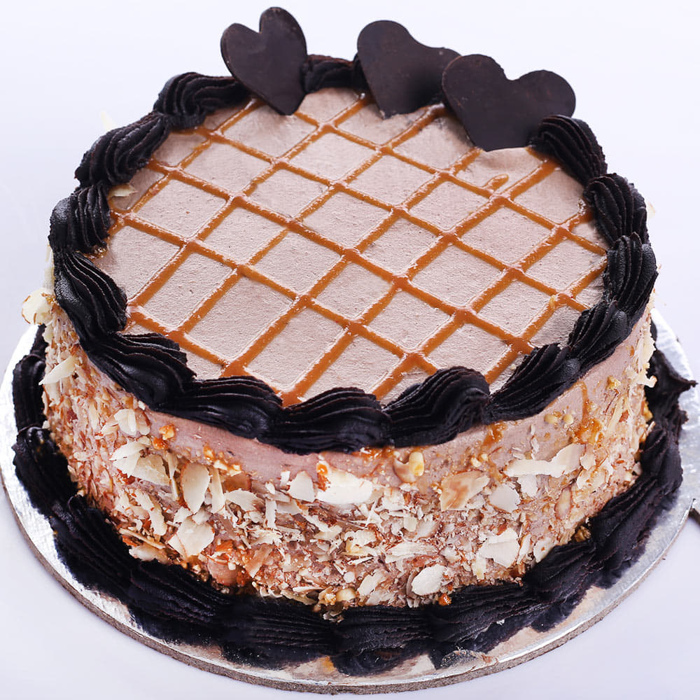 Order Choco Caramel Fudge cake online home delivery coimbatore-Friend In  Knead