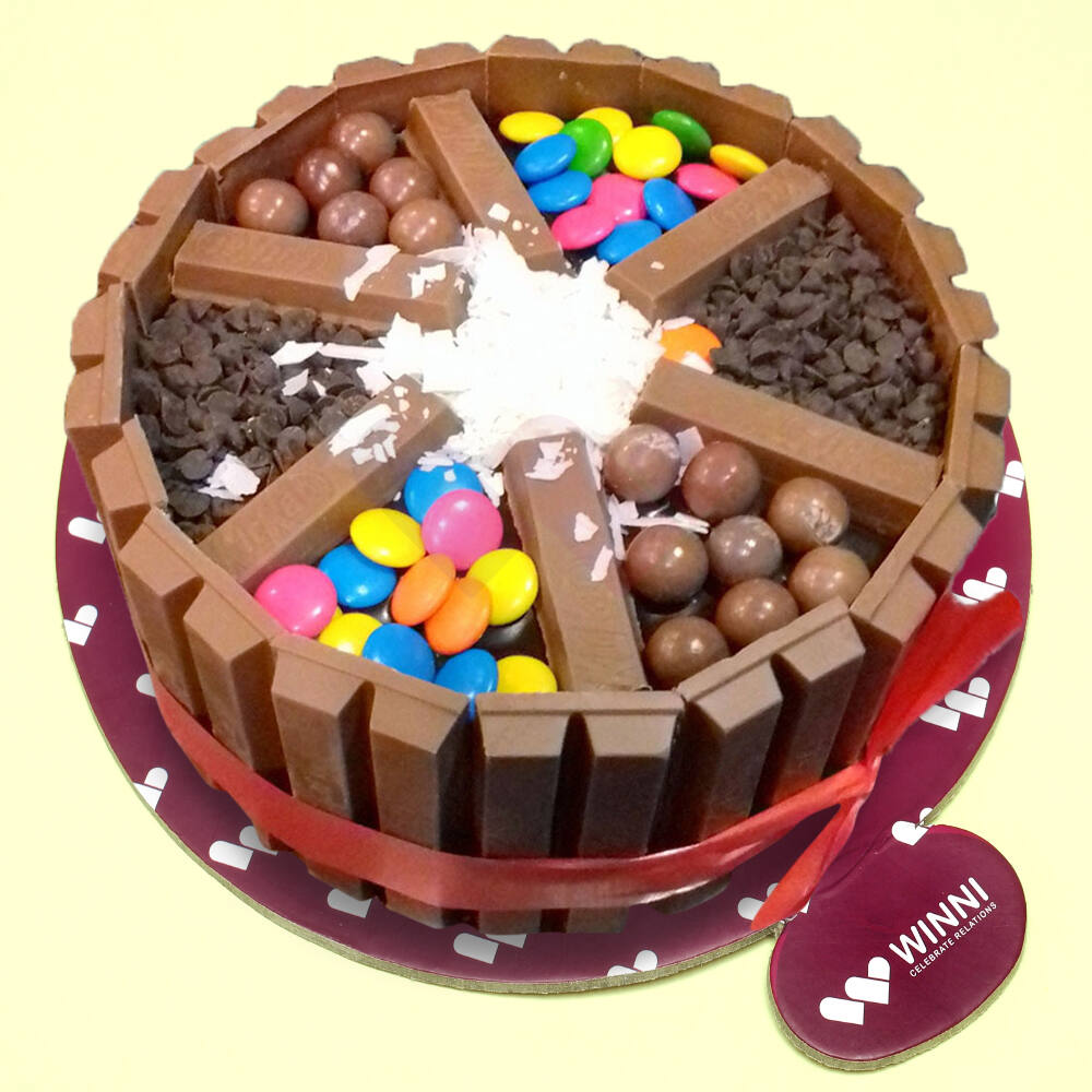 Deliver delicious kitkat cake to Bangalore Today, Free Shipping - redblooms