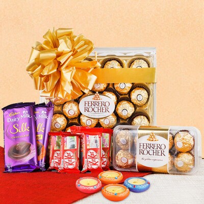 Chocolates with Diyas