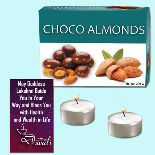 Buy Choco Almonds and Diwali Greeting