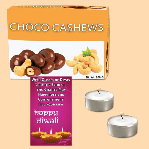 Buy Choco Cashews and Diwali Greeting