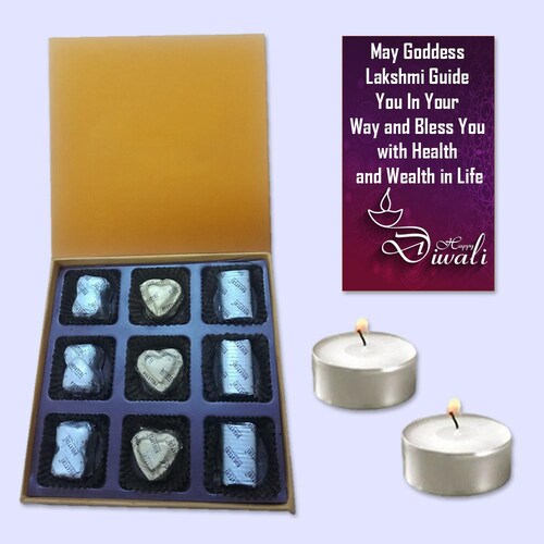Buy 9 Assorted Chocolates and Diwali Greeting