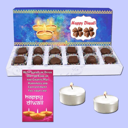 Buy 12 Chocolates Box and Diwali Greeting