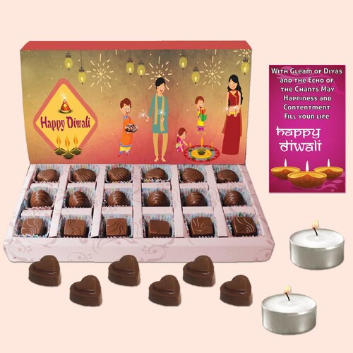 Buy 24 Chocolates Box and Diwali Greeting