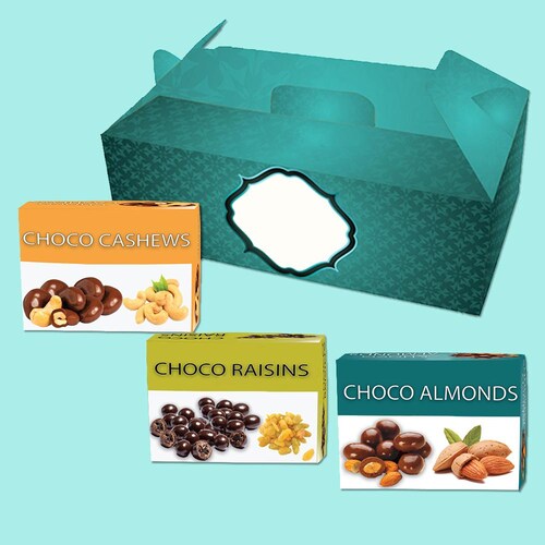 Buy Green Gift Hamper Choco Almonds