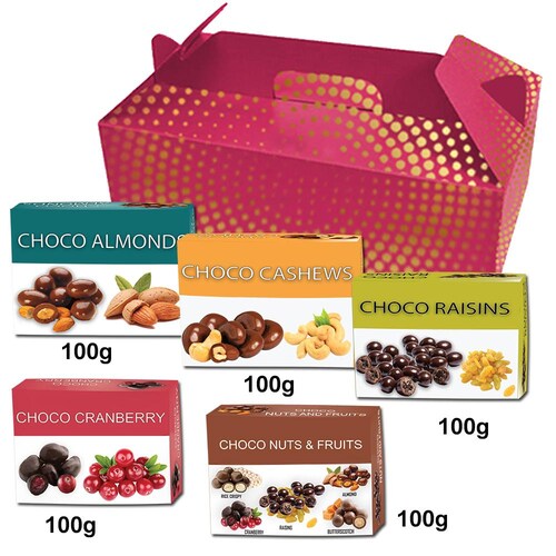 Buy Red Gift Hamper Choco Almonds