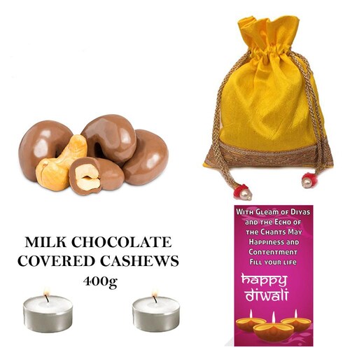 Buy Coated Cashews and Diwali Greeting