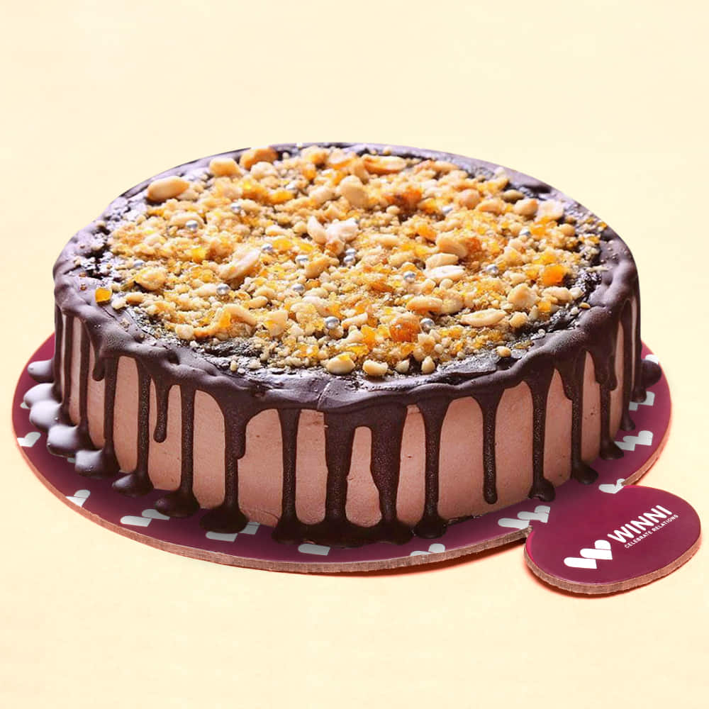 Rocky road cake garnish with nougat and caramel - Stock Photo - Masterfile  - Premium Royalty-Free, Code: 630-03481765