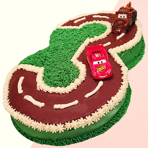 Buy Number Racing Track Shape Cake