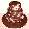 Buy Flowery Chocolate cake