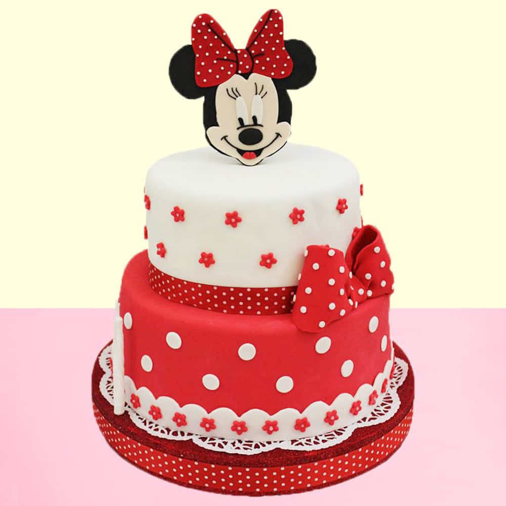 Amazon.com: 26PCS Minnie One Cake Topper Minnie Inspired 1st Birthday  Cupcake Toppers Mouse Onederful First Birthday Girl's Baby Shower  Anniversary Party Cake Supplies Decorations : Grocery & Gourmet Food