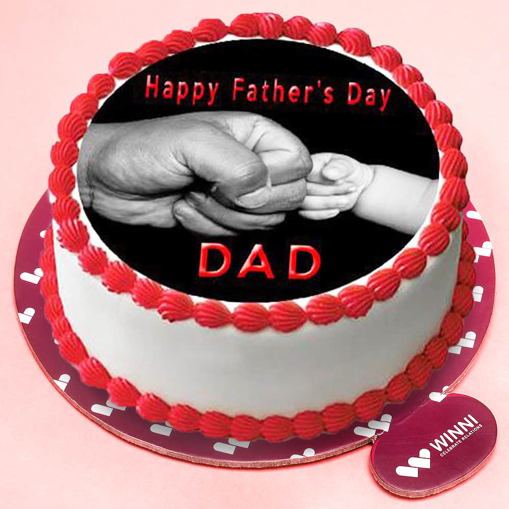 Bigwishbox Special Fathers Day Cake | Fresh Cake | Choco Vanilla Cake 500g  | Next Day Delivery : Amazon.in: Grocery & Gourmet Foods