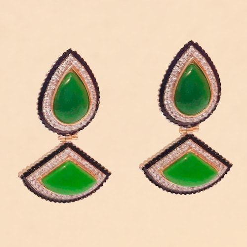 Buy Green Crystal Earring