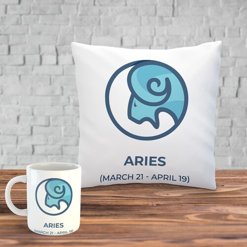 Buy Aries Mug with Cushion