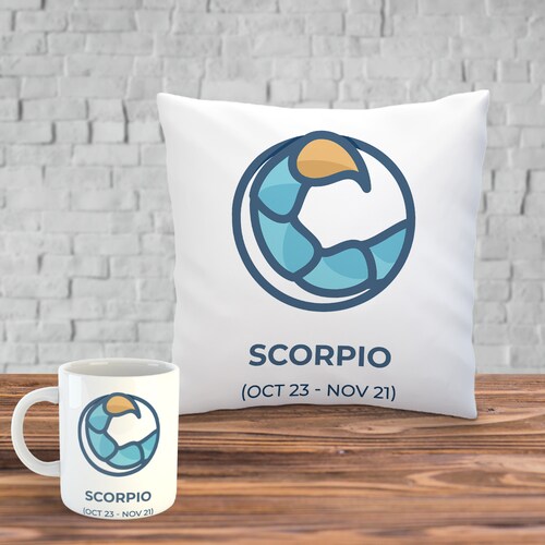 Buy Scorpio Mug with Cushion