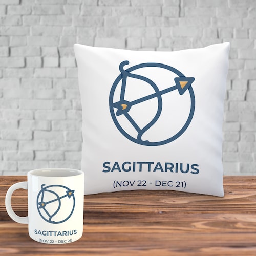 Buy Sagittarius Mug with Cushion