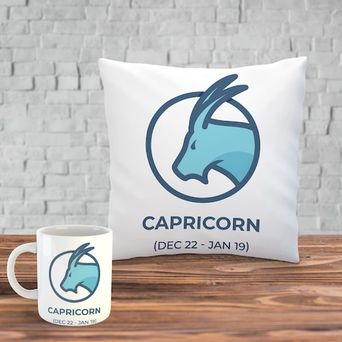 Buy Capricorn Mug with Cushion