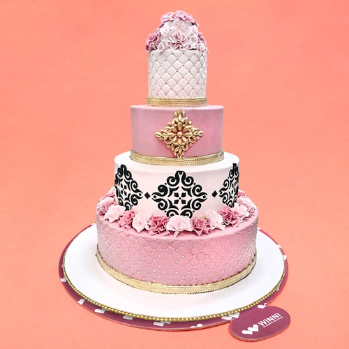 Buy Pink Crumble Wedding Cake
