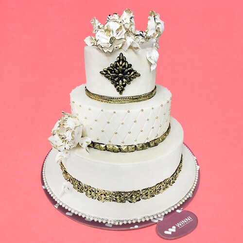 Buy Sweetie Gold Wedding Cake