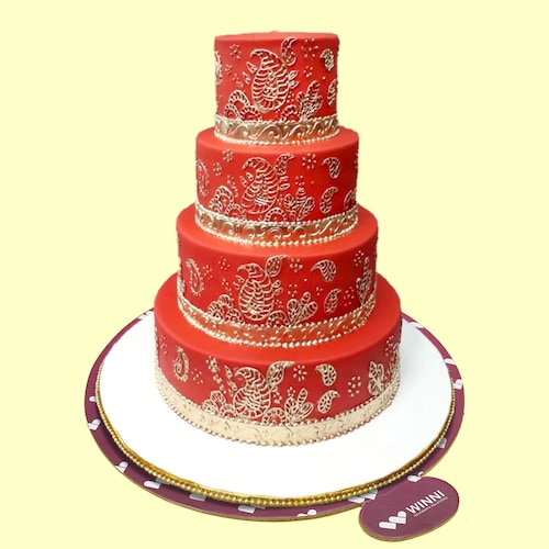 Buy The Red Charming Wedding Cake