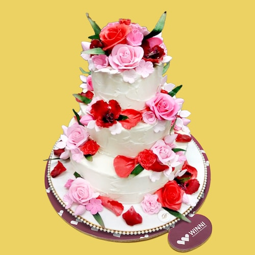 Buy Pinkish Blush Wedding Cake