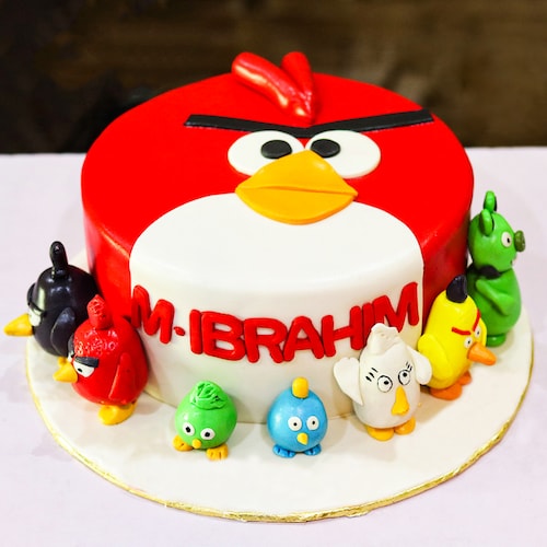 Buy Angry Bird Fondant Cake