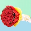 Buy Refined Smiles Red Roses in Red Packing