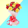 Buy Red And Yellow  Roses Bunch