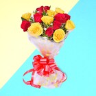 Red And Yellow  Roses Bunch